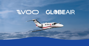Globeair announcement graphics 2500x1306 1 Broker,auto-calculated charter prices,empty legs,end client offer VOO and GlobeAir Partner to Revolutionize Business Jet Chartering with Instant Booking Technology